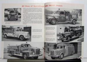 1957 International Haarvester R-306 Series Fire Chassis Diagrams Sales Brochure