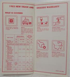 1983 GMC Truck 8 thru 9 Series Warranty Information