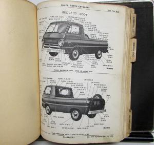 1963-1968 Dodge Truck Dealer Parts Catalog Book A100 Pickup 4WD Medium HD All