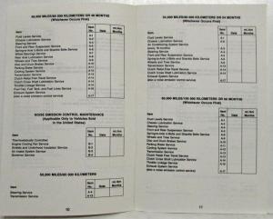1986 GMC Heavy Duty Truck Maintenance Schedule Booklet