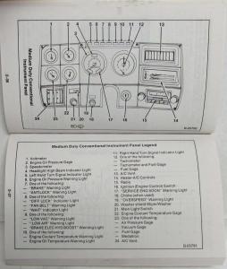 1986 GMC Medium Duty Truck Owners and Drivers Manual Includes School Bus Chassis