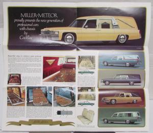 1977 Cadillac Miller Meteor Crestwood Classic Funeral Coach Bodies Brochure