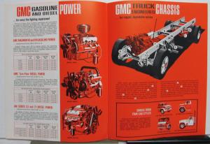 1966 GMC Fire Fighting Trucks Cab Chassis Gas Diesel Powered Specs Sales Folder