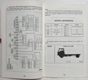 1988 GMC Truck Forward 6000 7000 7000 HV Owners Manual