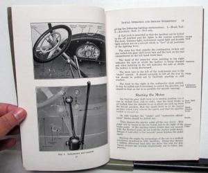 1920 Marmon 34 Motor Cars Book No. 2034 Fold Out Wiring Diagram Information Book