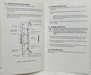 1990 Allison AT 500 Series Transmissions Mechanics Tips Handbook