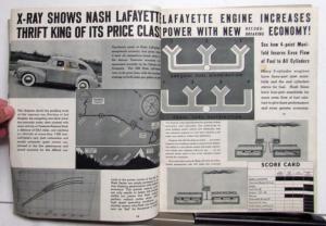 1939 Nash Automobile X-Ray Coupe Sedan Features Specs Sales Brochure