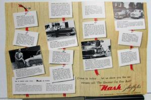 1953 Nash Airflytes Amazing Letters Of Endorsement Sales Folder