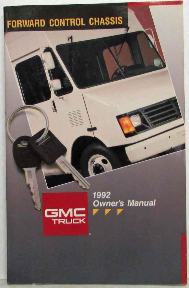 1992 GMC Truck Forward Control Chassis Owners Manual