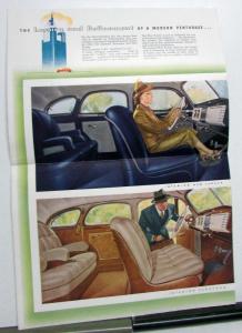 1939 Chrysler New Yorker Saratoga Original Color Sales Brochure Folder