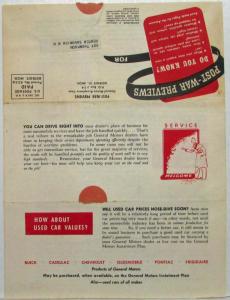 1945 General Motors Installment Plan Post-war Previews Newsletter Vol 1 No 1