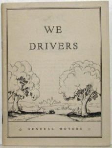 1946 General Motors GM We Drivers Booklet