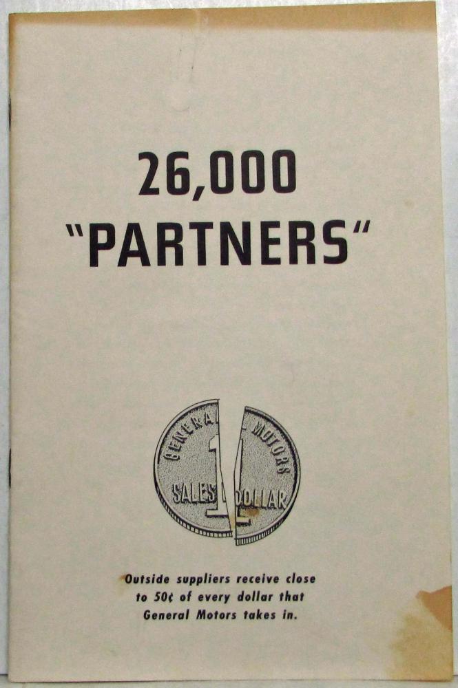1955 General Motors GM 26 Thousand Partners Booklet