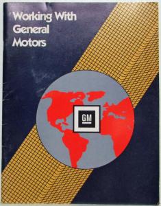 1985 GM Intro to Working with General Motors Handbook for Salaried Employes