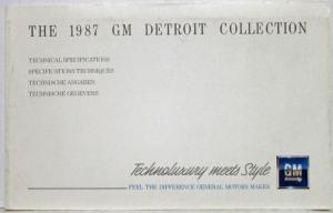 1987 GM Detroit Collection - Technoluxury Meets Style Tech Specs Multi-Language