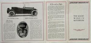 1917 Apperson Roadaplane The Magic Word in Motordom Sales Folder