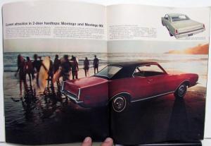 1968 Mercury Dealer Full line Brochure Montego Cyclone Cougar Monterey Montclair