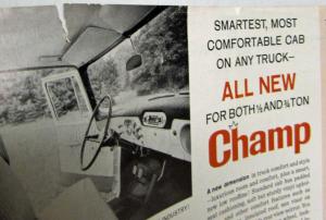 1961 Studebaker Champ Truck Spec Sheet