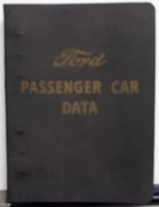 1949 Ford Passenger Car Dealer Data Book Sales Guide Custom Tudor Fordor Orig