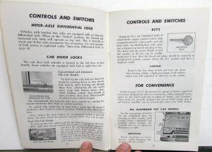 1968 GMC Truck Owners Manual Care & Op Gasoline Models 4000 Thru 9501