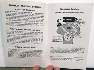 1974 GMC Truck Emission Control Maintenance & Warranty Info Gas Series 4500 & Up