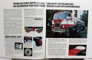 1974 Chevrolet Titan 90 Big Truck Tilt Cab Dealer Sales Brochure