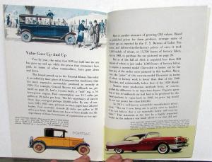 1955 GM 50 Million Cars Booklet Chevrolet Pontiac Olds Buick Cadillac GMC