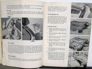 1959 Volkswagen Sedan & Convertible Instruction Owners Manual