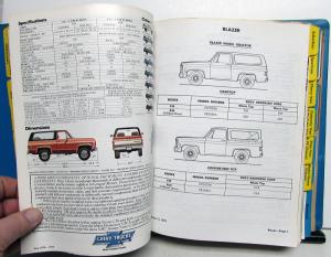 1980 Chevrolet Truck Data Book Sales Reference Light Duty Pickup El Camino Van
