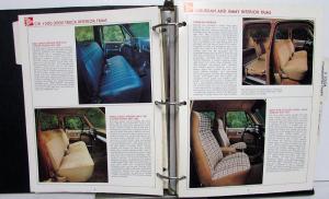 1982 GMC Truck Dealer Color & Trim Book Full Line Pickup Van Medium HD