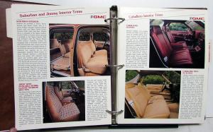 1981 GMC Truck Dealer Color & Trim Book Full Line Pickup Van Medium HD
