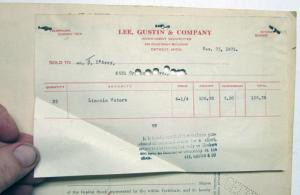 1921 Lincoln Motor Co Stock Certificate TDO 6643 Notarized Original Memorabilia