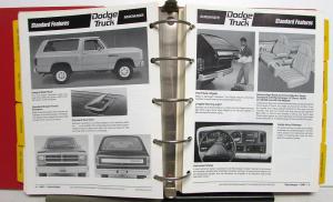 1988 Dodge Truck Book Dealer Data Reference Album Pickup Ramcharger Dakota Van