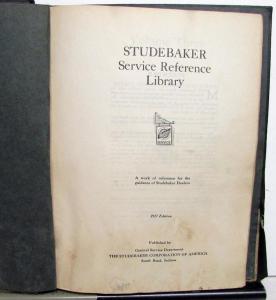 1927 Studebaker Service Reference Library Vol 3 Big Special Six Engine Fuel