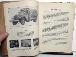 1944 Mack US Government War Department Truck Parts List 1416A Model EH & EHT