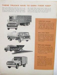 1959 Ford Select The Right Truck For Your Farming Needs Sales Brochure Ranchero