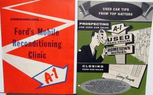1956 1957 Ford Dealer A-1 Used Cars Information Brochures