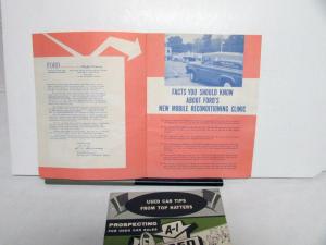 1956 1957 Ford Dealer A-1 Used Cars Information Brochures