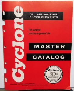1959 Cyclone Filters Master Catalog Oil Air Fuel Elements GM Ford Mopar Foreign