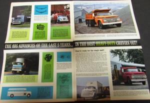 1964 Chevrolet Full Line Gas & Diesel Light Med Heavy Duty Trucks Sales Brochure