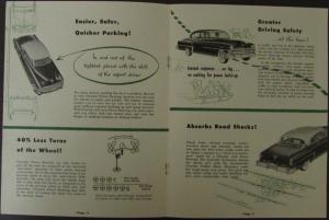 1953 Chrysler Full Time Power Steering Sales Brochure Original