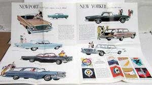1962 Chrysler 300 Newport New Yorker Sales Brochure Color Original
