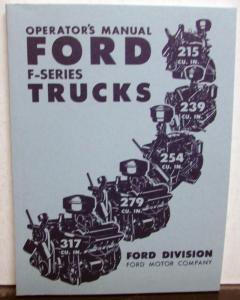 1952 Ford F Series Trucks Operator Owner Manual Reproduction