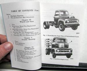 1952 Ford F Series Trucks Operator Owner Manual Reproduction