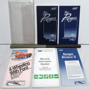 1988 Ford Ranger Truck Owners Guide Manual Original Plus Extras