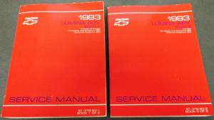 1993 Chevrolet Truck Dealer Service Shop Manual Set Lumina APV Mini-van Repair