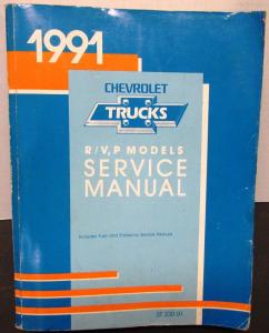1991 Chevrolet Truck Dealer Service Shop Manual R/V P Models Suburban Blazer