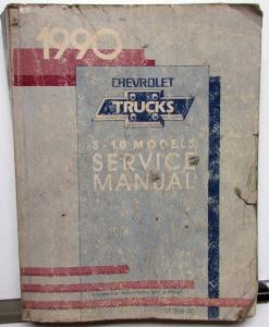 1990 Chevrolet Truck Dealer Service Shop Manual S10 Pickup Repair