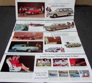 1963 AMC Rambler Classic American Ambassador Station Wagons Sales Brochure Orig