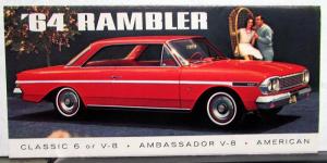 1964 AMC Rambler Ambassador Classic American Sales Brochure MAILER Original